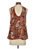 Sun & Shadow 100% Polyester Brown Sleeveless Blouse Size S - photo 2