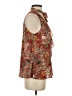 Sun & Shadow 100% Polyester Brown Sleeveless Blouse Size S - photo 4