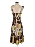 BCBGMAXAZRIA Graphic Brown Cocktail Dress Size S - photo 2