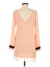 I.N. San Francisco 100% Polyester Orange Long Sleeve Blouse Size M - photo 2