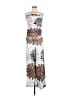 Atina Cristina Graphic Silver Jumpsuit Size M - photo 1