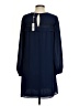 Max Studio 100% Polyester Solid Blue Casual Dress Size XS - photo 2
