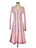 Shein 100% Polyester Stripes Pink Cocktail Dress Size 4 - photo 1