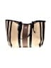 Unbranded 100% Polyurethane Stripes Tan Ivory Tote One size - photo 1