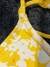 Unbranded Floral Yellow Swimsuit Top Size S (estimated) - photo 3
