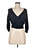 Assorted Brands 100% Rayon Black Blue Cardigan One size - photo 1