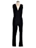 Next 100% Polyester Solid Black Jumpsuit Size 10 - photo 1
