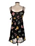 Band of Gypsies 100% Viscose Floral Black Casual Dress Size XS - photo 2