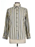 Foxcroft Stripes Yellow Long Sleeve Button-Down Shirt Size 12 (petite) - photo 1