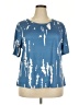 Unbranded Blue Short Sleeve Top Size 2X - photo 1