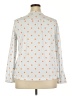 Lands' End Polka Dots White Long Sleeve Blouse Size 18 - photo 2