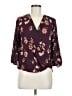 BCX Burgundy 3/4 Sleeve Blouse Size M - photo 1