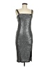 Forever 21 Metallic Silver Cocktail Dress Size M - photo 1