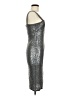 Forever 21 Metallic Silver Cocktail Dress Size M - photo 4