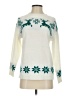 Unbranded 100% Acrylic Floral White Pullover Sweater Size S - photo 1