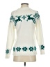 Unbranded 100% Acrylic Floral White Pullover Sweater Size S - photo 2