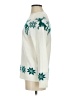 Unbranded 100% Acrylic Floral White Pullover Sweater Size S - photo 5