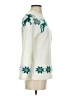 Unbranded 100% Acrylic Floral White Pullover Sweater Size S - photo 4