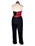 Diane von Furstenberg Color Block Black Jumpsuit Size 14 - photo 2