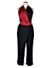 Diane von Furstenberg Color Block Black Jumpsuit Size 14 - photo 1