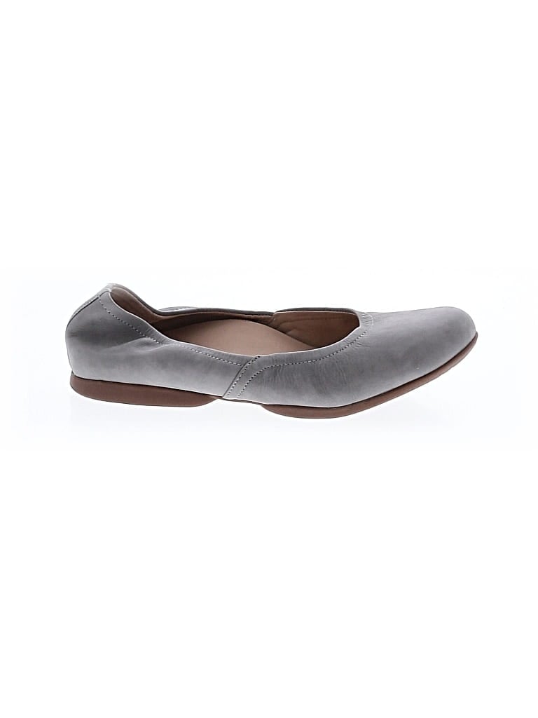 Pre-owned Abeo Flats In Gray