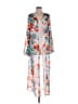 Boohoo 100% Polyester Blue Pink Kimono Size M - photo 1