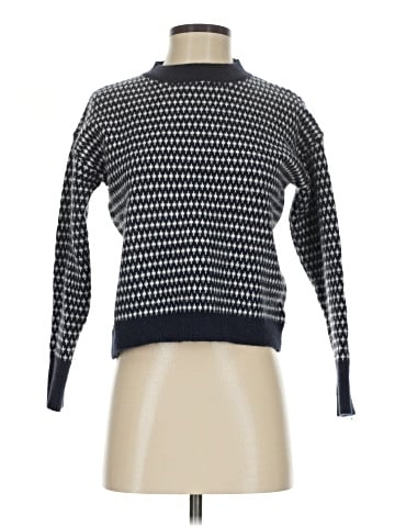 Knit Mix Pullover Sweater (view 1)
