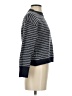 Knit Mix Houndstooth Blue Pullover Sweater Size S - photo 4