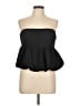 Dissh 100% Cotton Black Sleeveless Blouse Size 12 - photo 1