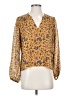 Faherty Floral Gold Blouse Size S - photo 1