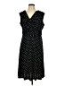 Siena Studio Polka Dots Black Casual Dress Size L - photo 1