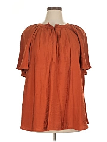 Ava & Viv Short Sleeve Blouse (view 1)
