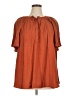 Ava & Viv Orange Short Sleeve Blouse Size 1X - photo 1
