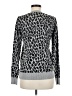 Ellen Tracy Animal Print Silver Pullover Sweater Size M - photo 2