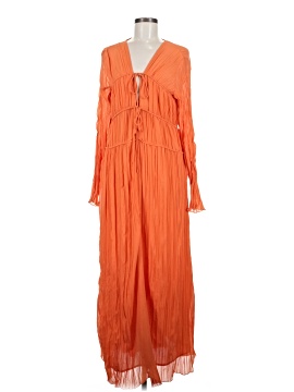 chinese dress ladies SilkRoll Green Textured Long Sleeve Maxi Dress