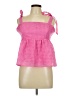 Assorted Brands 100% Polyester Pink Sleeveless Blouse Size L - photo 1