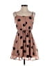 Forever 21 100% Polyester Polka Dots Brown Tan Casual Dress Size M - photo 1