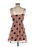 Forever 21 100% Polyester Polka Dots Brown Tan Casual Dress Size M - photo 2