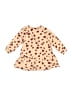 Molo 100% Cotton Hearts Tan Dress Size 86cm - photo 1