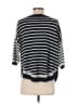 Autumn Cashmere 100% Cotton Stripes Blue Pullover Sweater Size S - photo 2