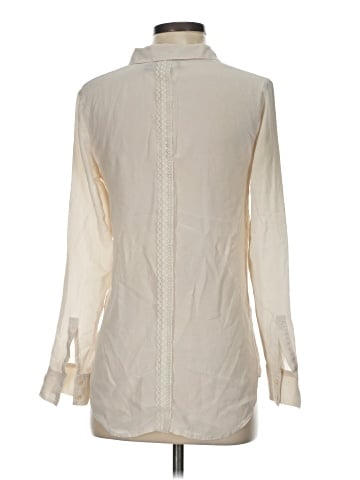 Trouve Long Sleeve Silk Top (view 2)