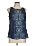 Charming Charlie 100% Polyester Blue Sleeveless Blouse Size M - photo 1