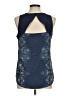 Charming Charlie 100% Polyester Blue Sleeveless Blouse Size M - photo 2