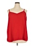 Torrid 100% Polyester Solid Red Tank Top Size 2X Plus (2) - photo 1