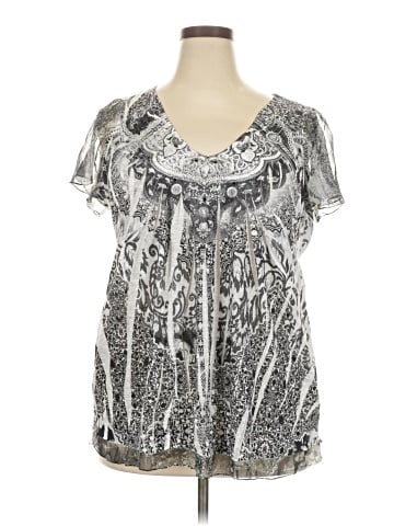 One World Short Sleeve Blouse (view 1)