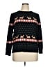 Charter Club Stars Black Pullover Sweater Size XL (petite) - photo 1