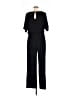 Unbranded 100% Polyester Solid Black Jumpsuit Size L - photo 2