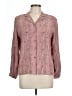 Koret 100% Rayon Paisley Pink Long Sleeve Blouse Size 10 - photo 1