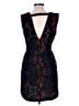 Sandro 100% Polyester Graphic Black Cocktail Dress Size Lg (3) - photo 2