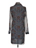 CAbi Paisley Blue Casual Dress Size XS - photo 2